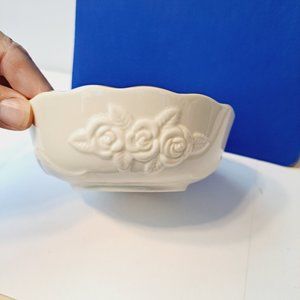 Lenox Collections 5.5” Rose Blossom China Bowl decorated with 24 karat gold.